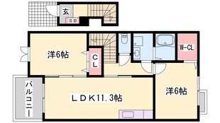 ノイ・フリーデＢの物件間取画像